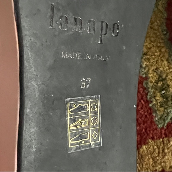 LANAPO Crossover Platform Slides Sandals Leather Made Italy Excellent Condition - Picture 8 of 9